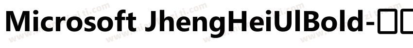 Microsoft JhengHeiUlBold字体转换